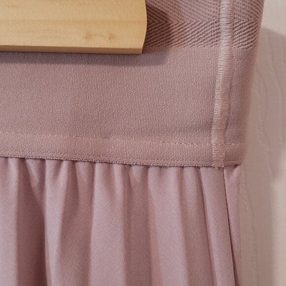 Athleta Swing Forward Pleated Midi Skirt Womens Small Mauve Purple Hi Low S - Picture 5 of 6